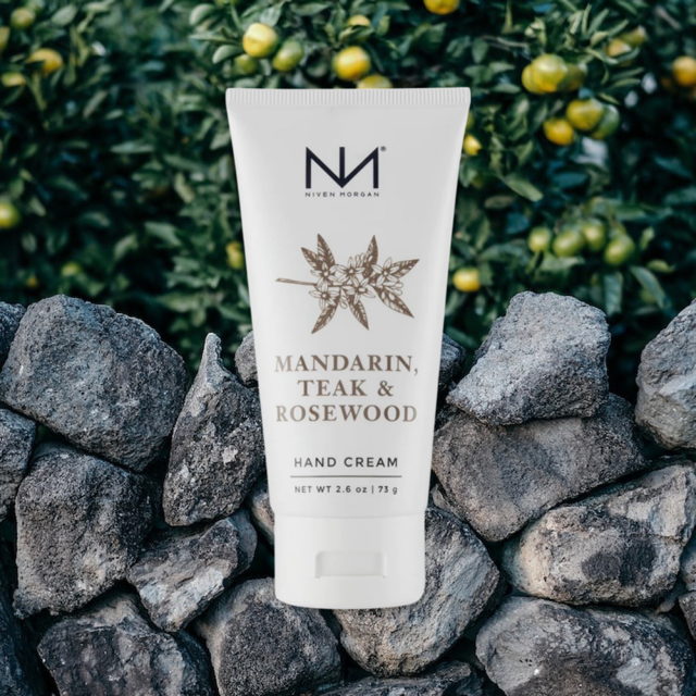 Mandarin, Teak & Rosewood Travel Hand Cream - BAY WINDOW