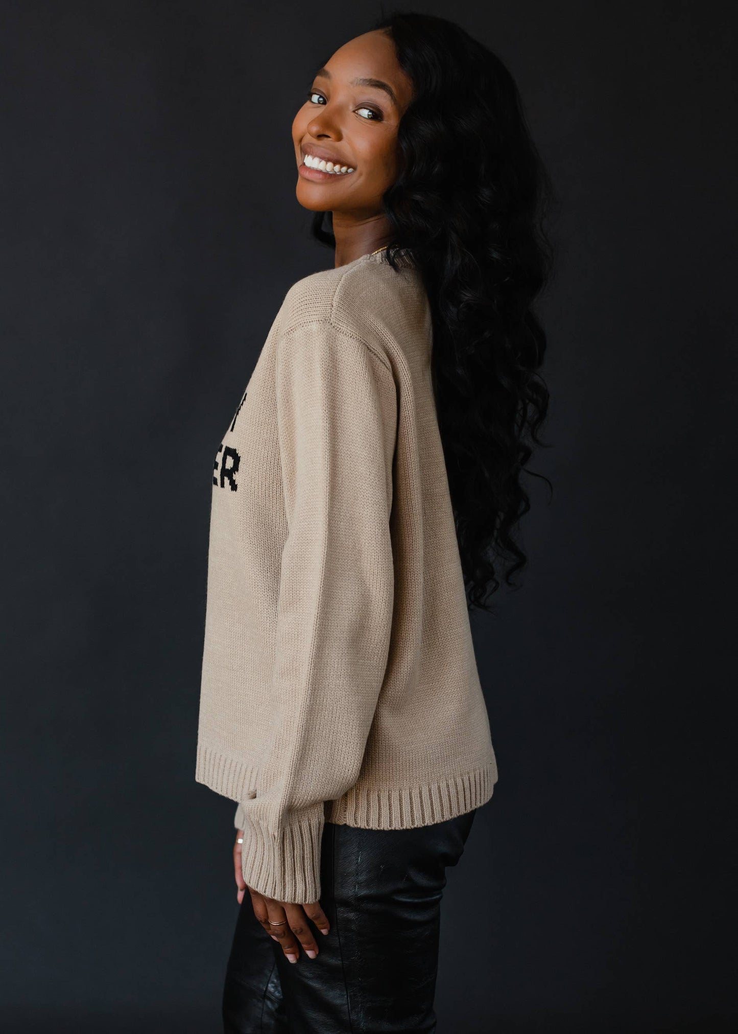 Tan Whiskey Weather Sweater - BAY WINDOW