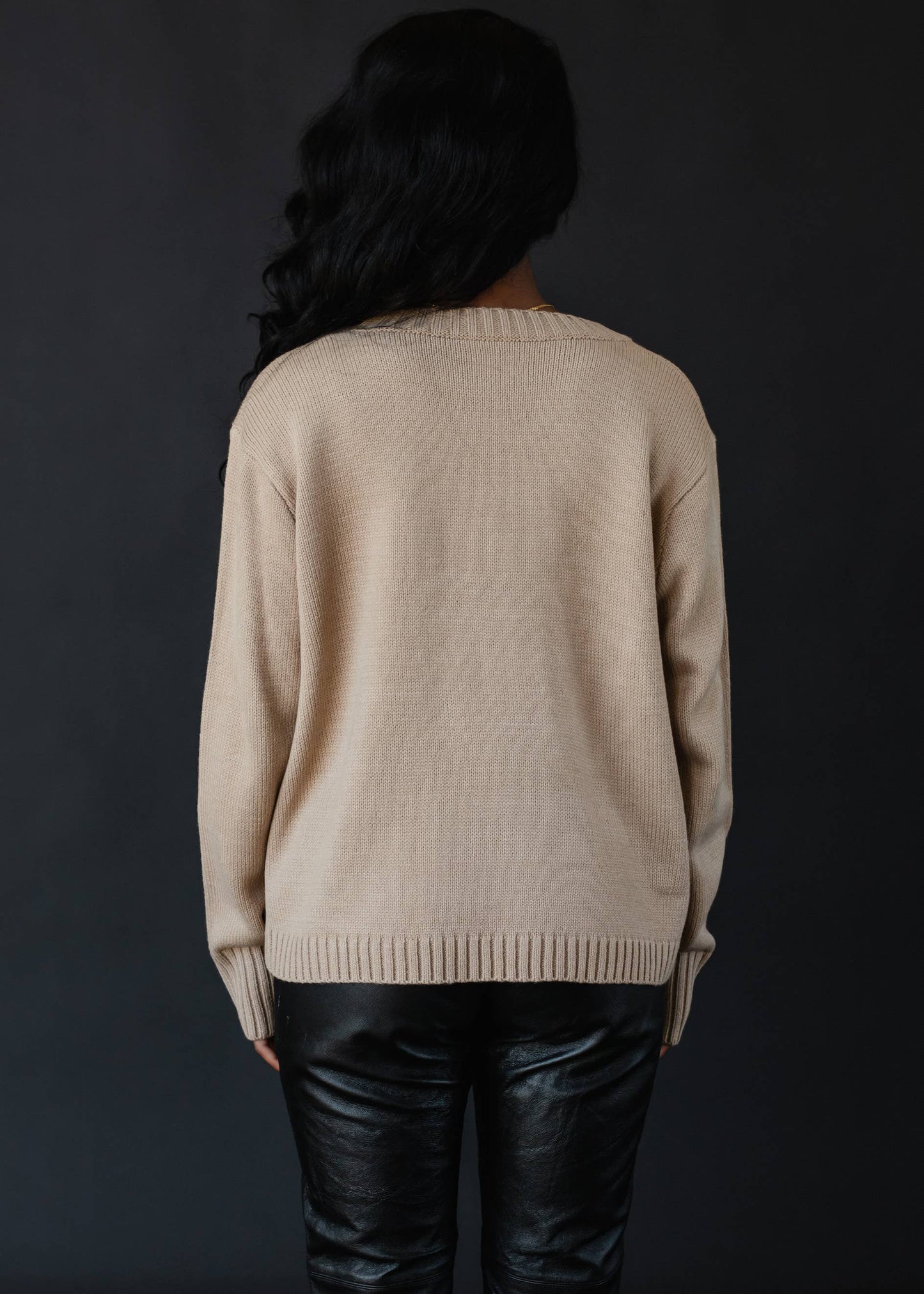 Tan Whiskey Weather Sweater - BAY WINDOW