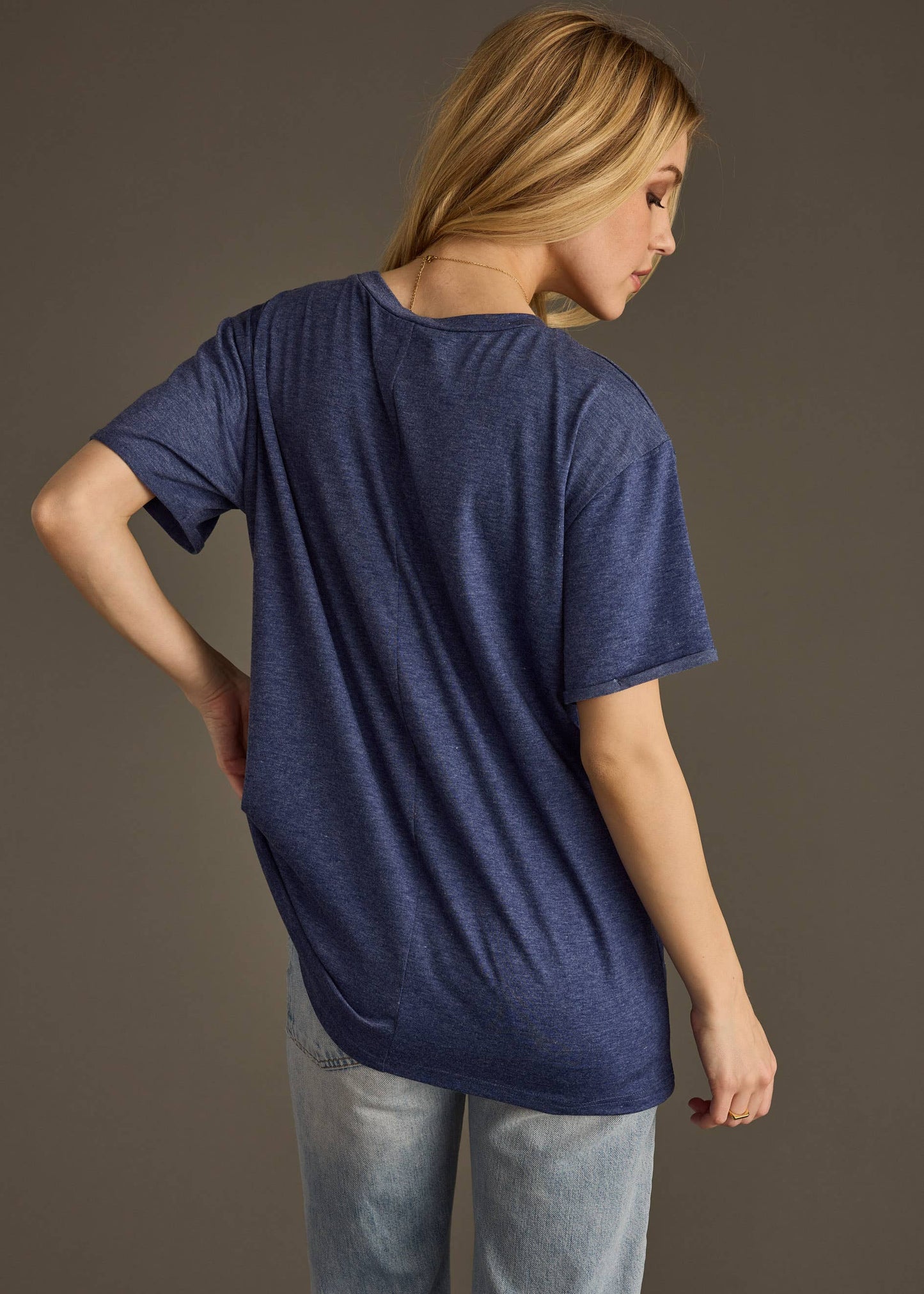 Navy Drink On A Boat Tee - BAY WINDOW