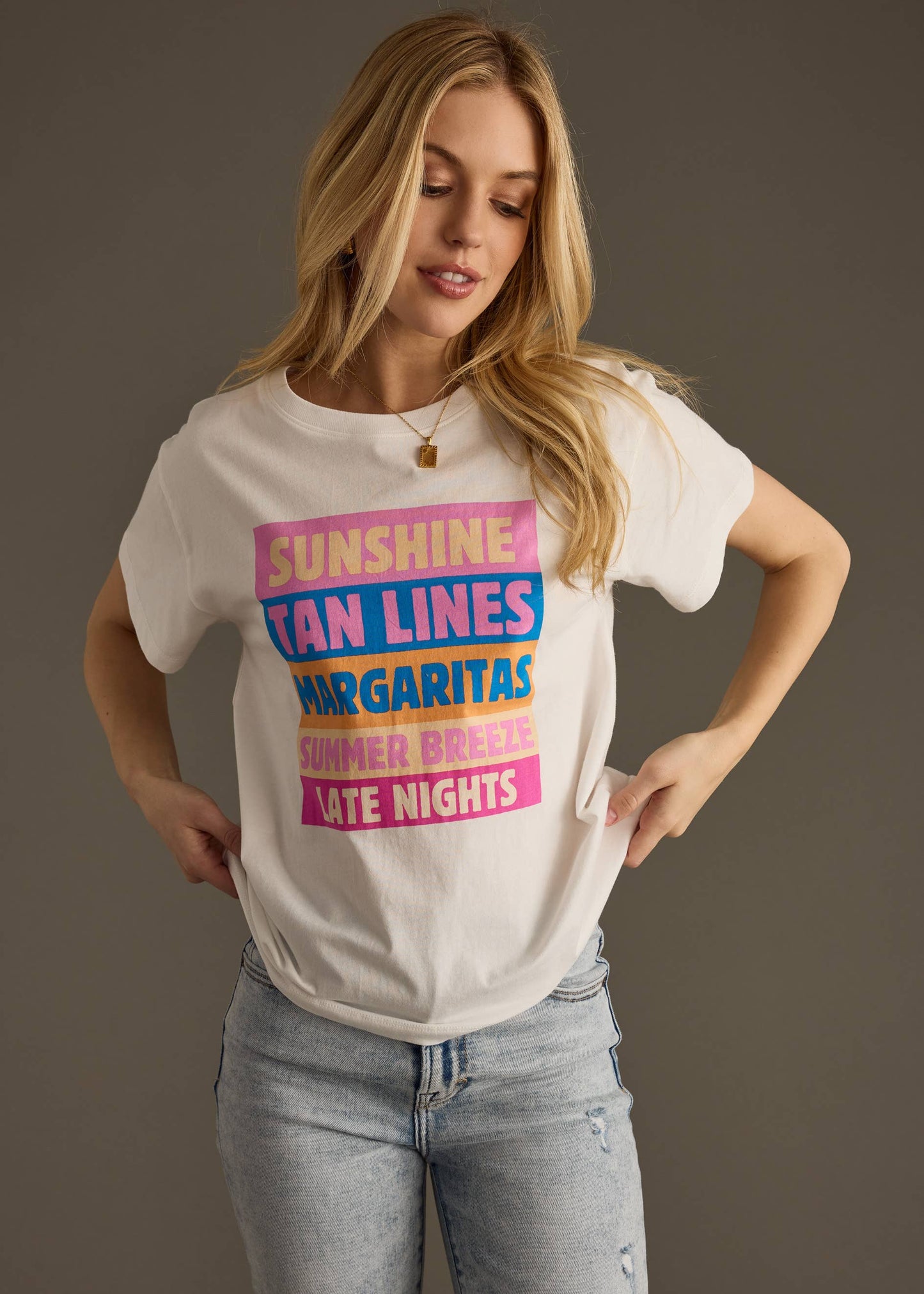 Summer Block List Tee - BAY WINDOW