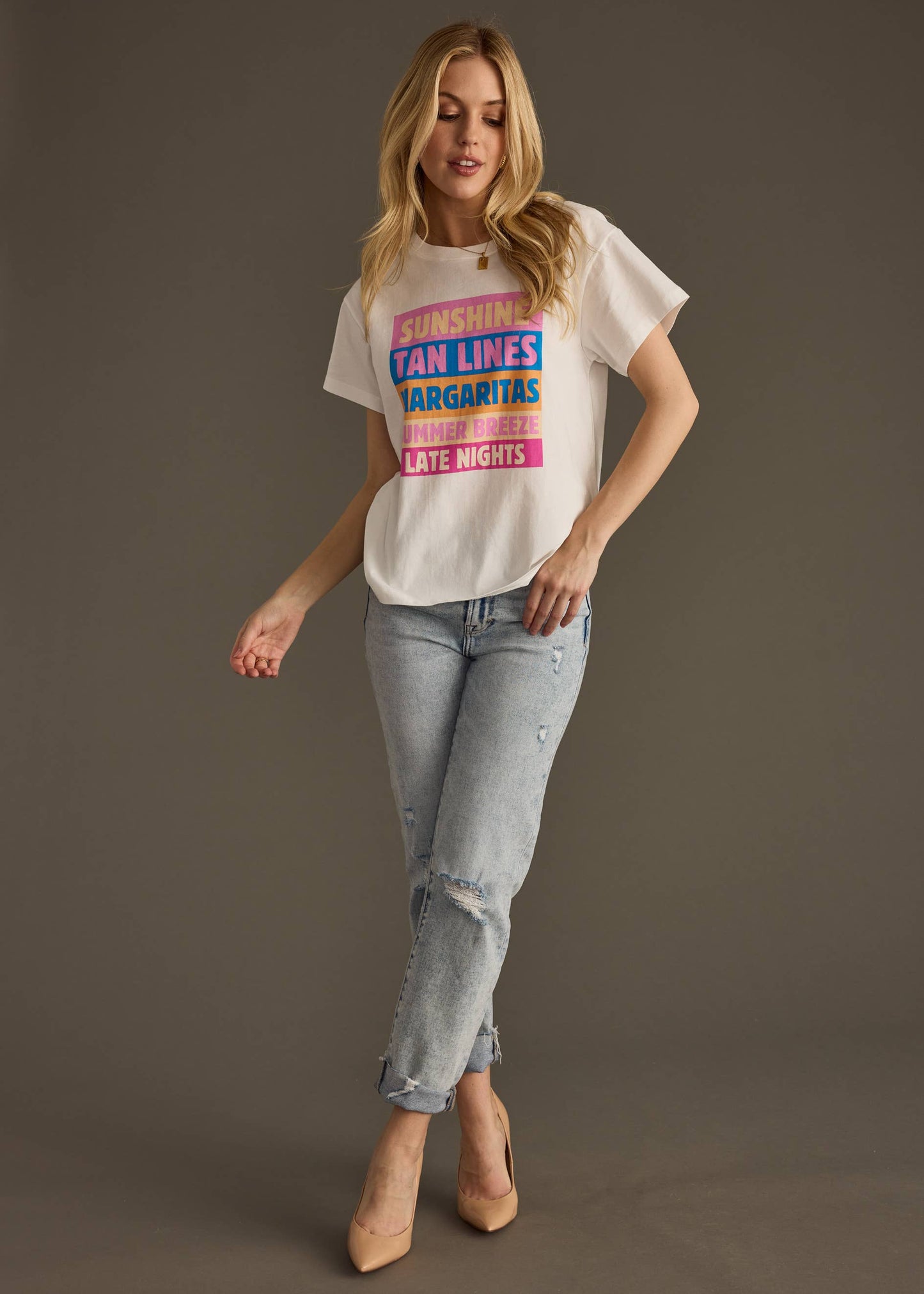 Summer Block List Tee - BAY WINDOW