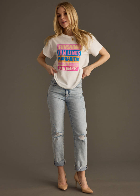 Summer Block List Tee - BAY WINDOW