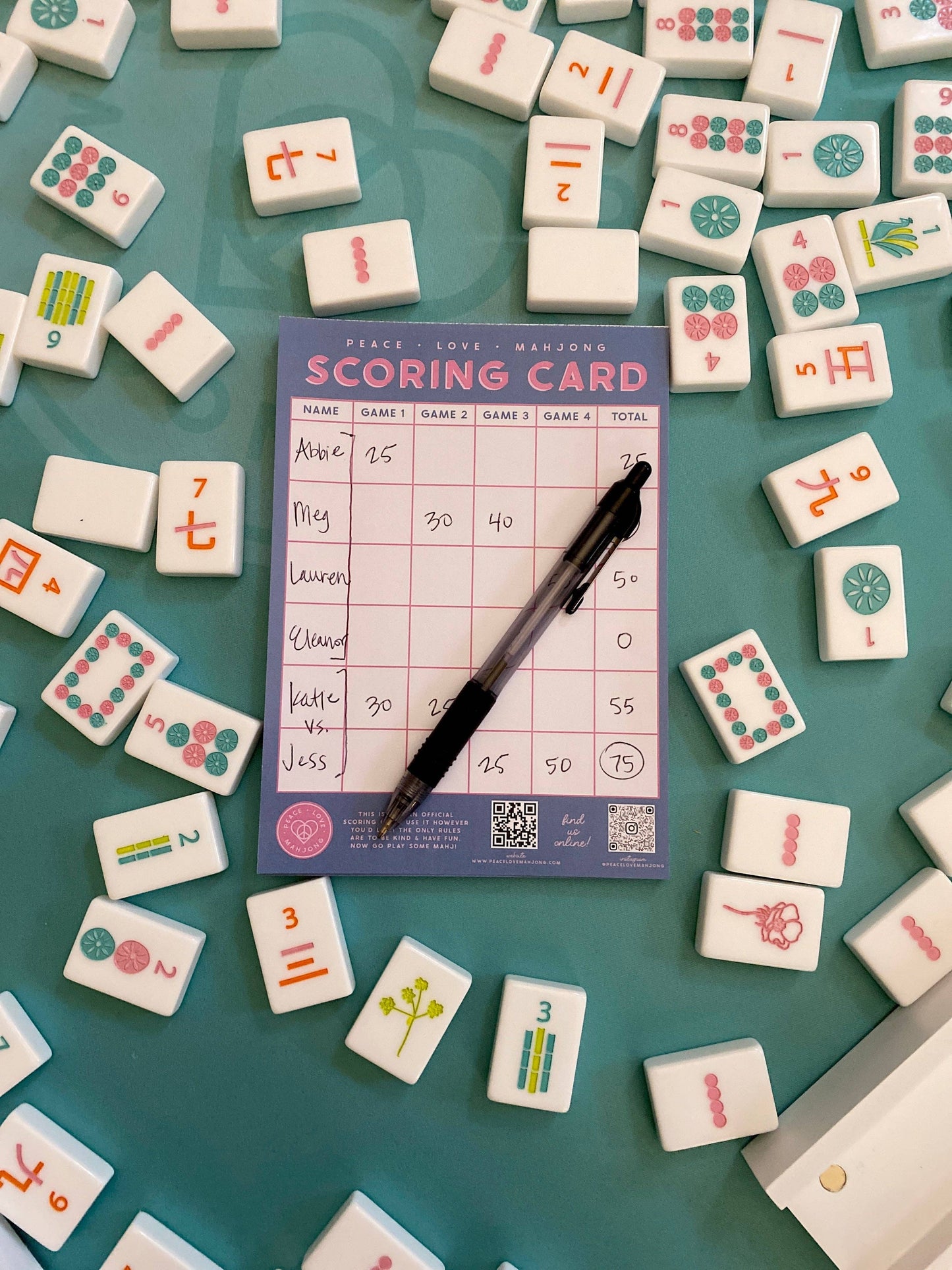 Mahjong Scoring Notepad - BAY WINDOW