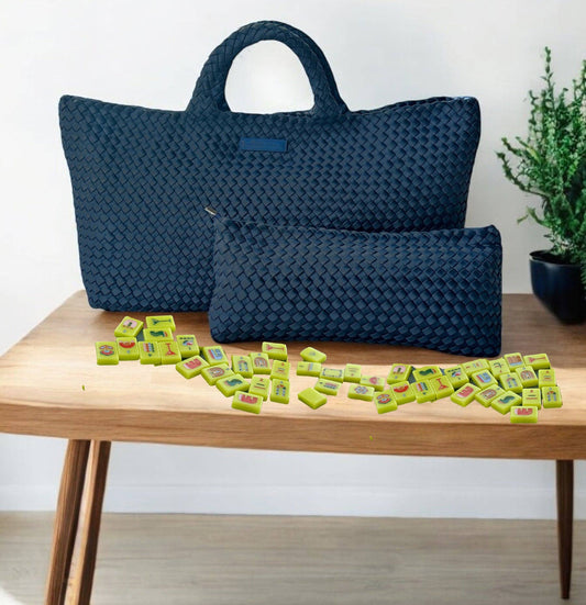 Woven Mahjong Carryall - 6 Colors - BAY WINDOW