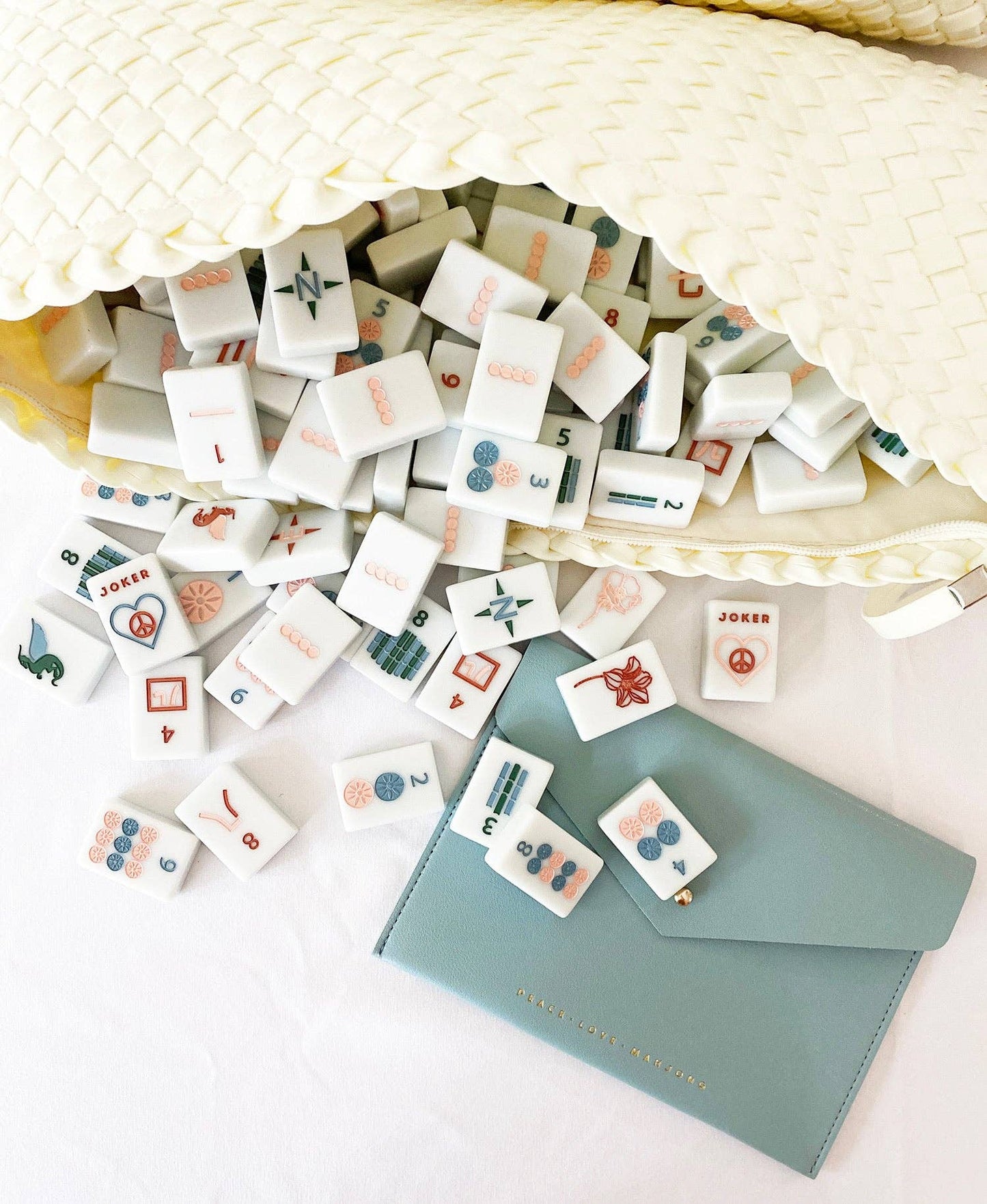 Woven Mahjong Carryall - 6 Colors - BAY WINDOW