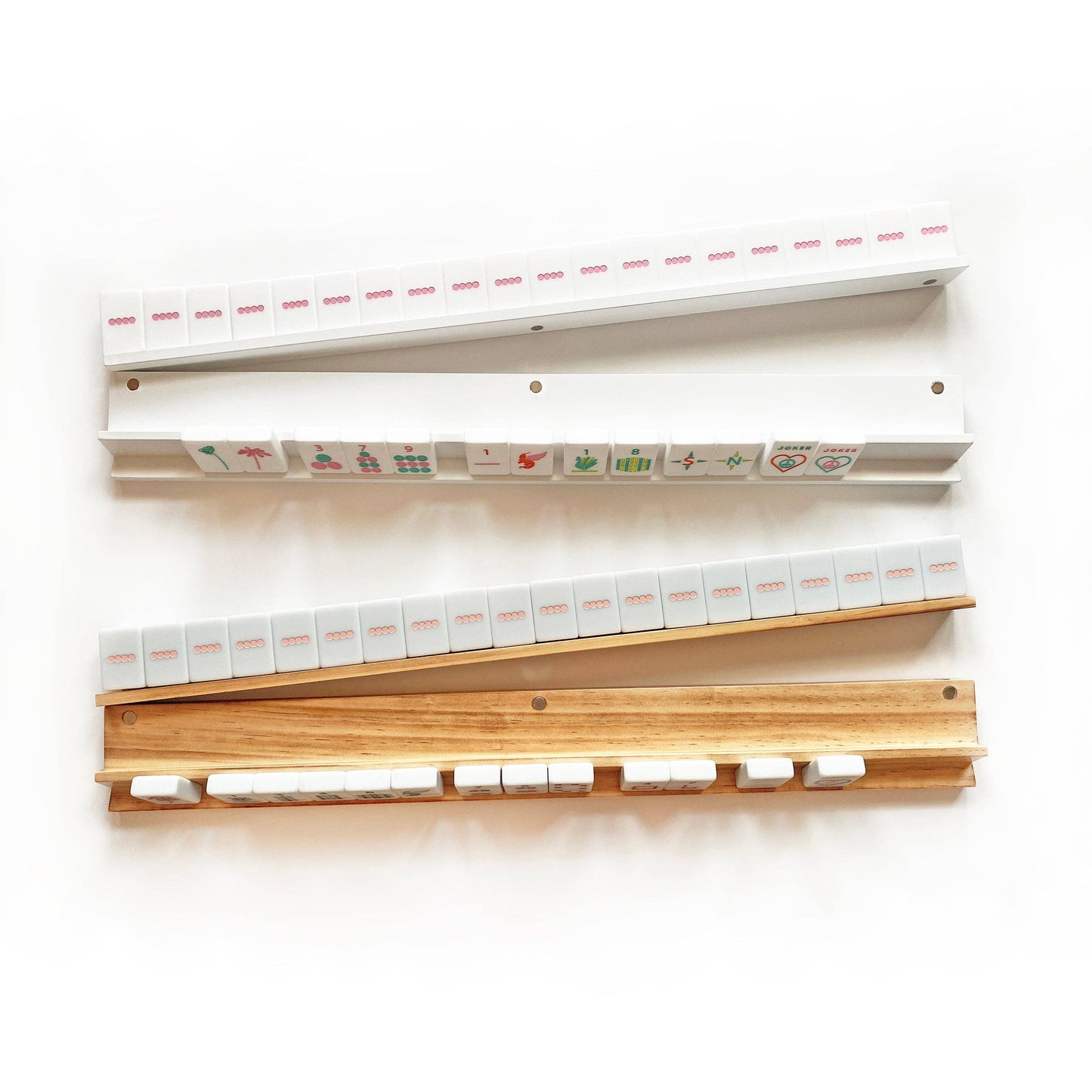 Mahjong Racks & Pushers (Set of 4) - BAY WINDOW