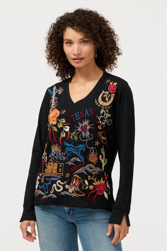 Slit Sleeve Tee - Texas