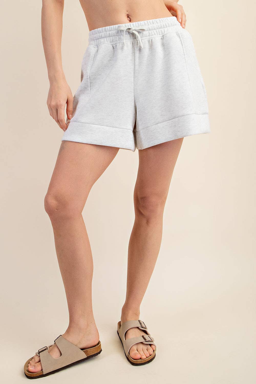 Modal Poly Span Scuba Pleat Short - BAY WINDOW