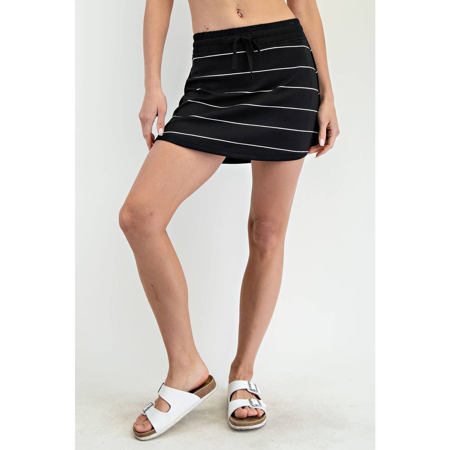 Modal Scuba Stripe Skort - BAY WINDOW