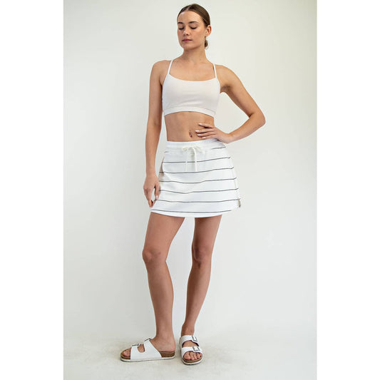 Modal Scuba Stripe Skort - BAY WINDOW
