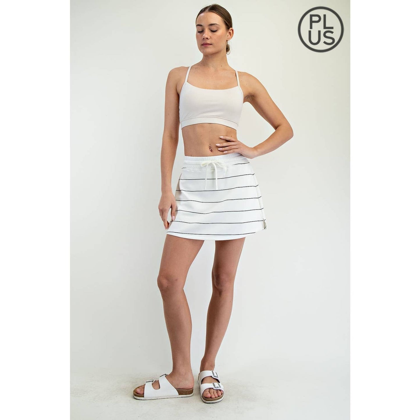 Modal Scuba Stripe Skort - BAY WINDOW