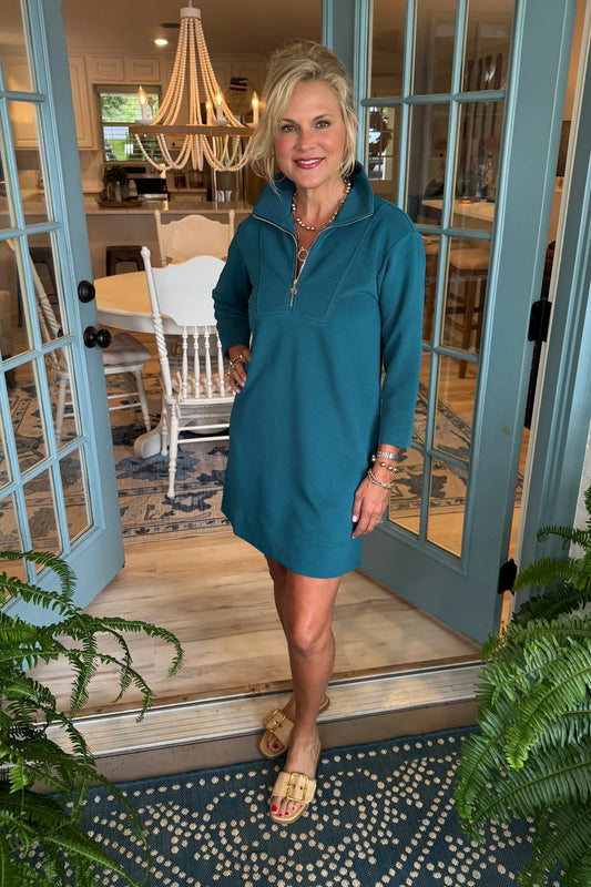 Raven Dress - Gulf Blue - BAY WINDOW