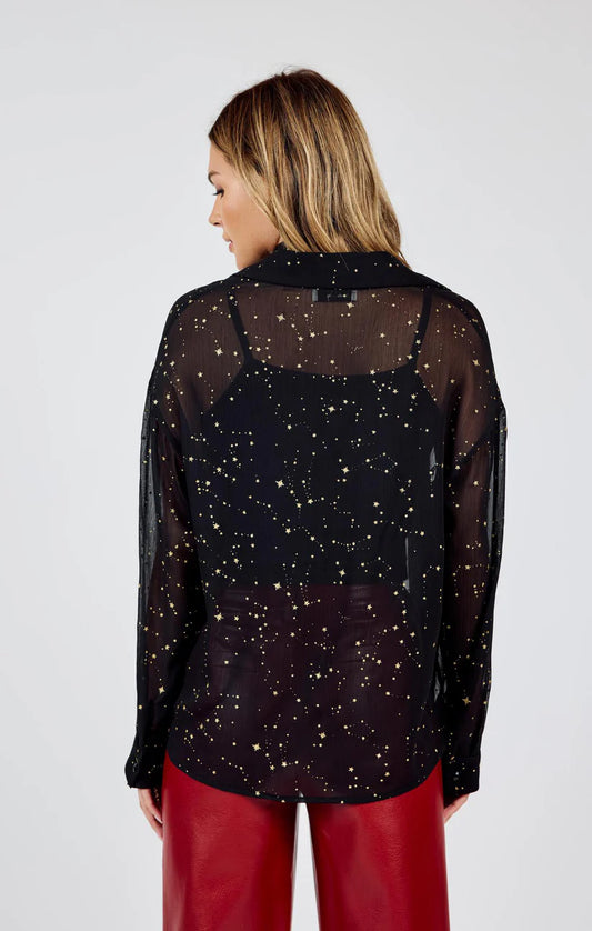 Starry Eyes Blouse w/ Self Neck Tie - BAY WINDOW