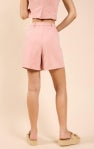 Season's Bloom Front Pleated Shorts - Rose Pink - BAY WINDOW