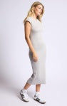Fresh Fair Back Cutout Maxi Dress - Heather Grey - BAY WINDOW