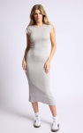 Fresh Fair Back Cutout Maxi Dress - Heather Grey - BAY WINDOW