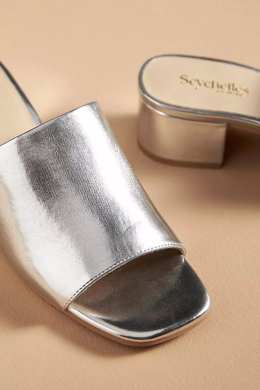 Pepper Block Sandal - Silver - BAY WINDOW