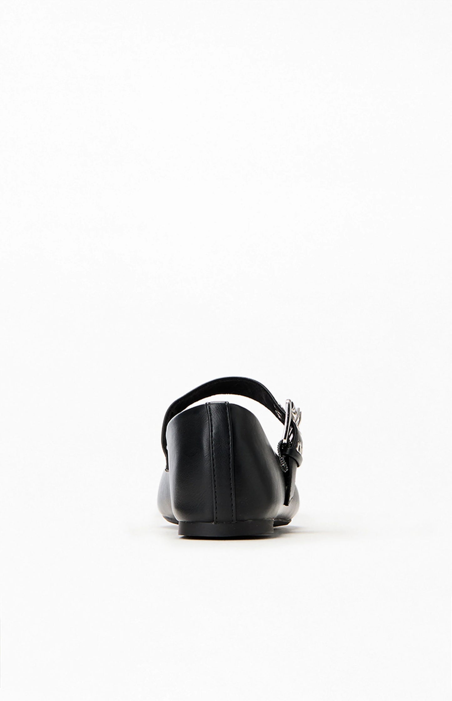 Spinning Around Vegan Leather Flat - Black - BAY WINDOW