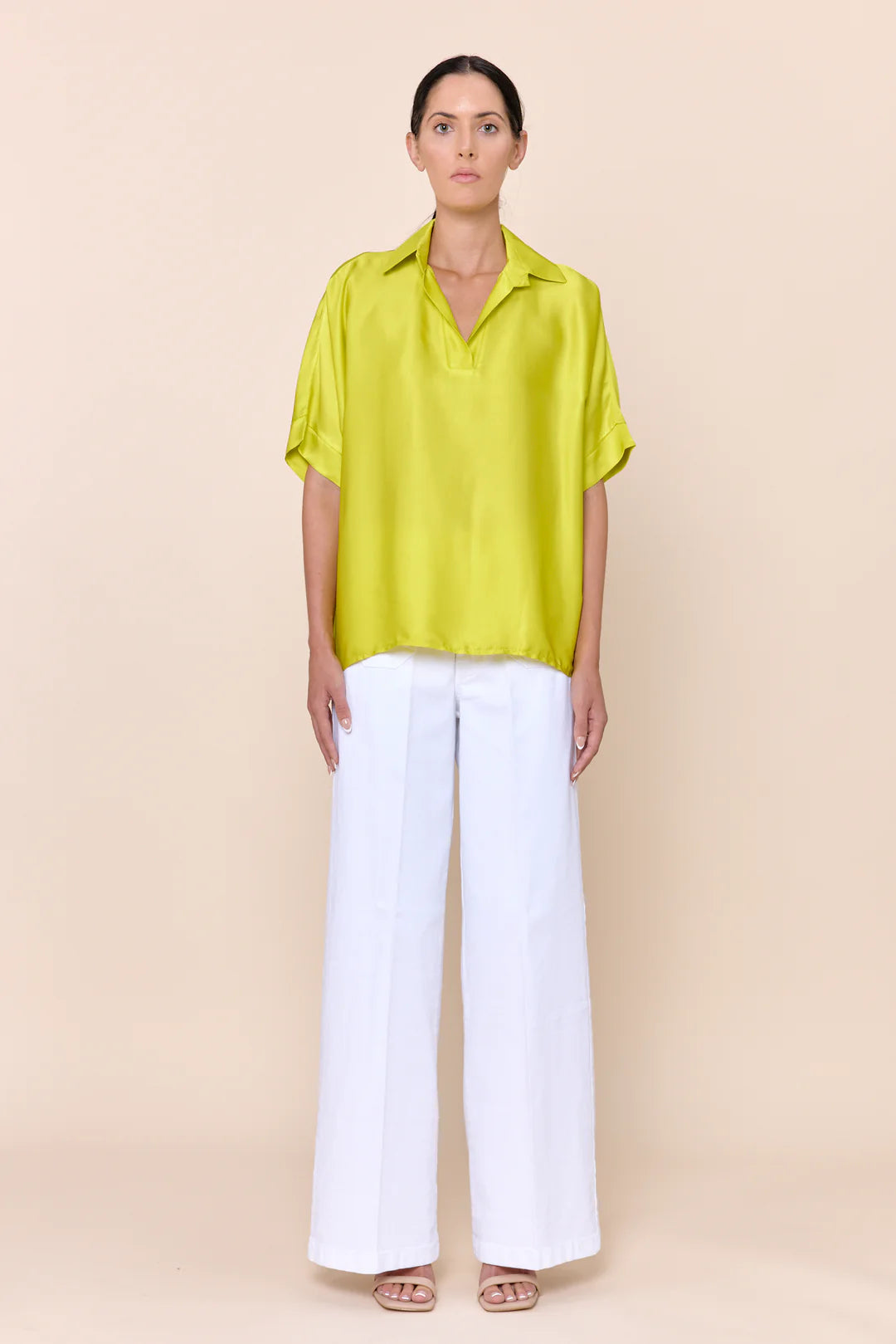 Farrah Collared Top - BAY WINDOW