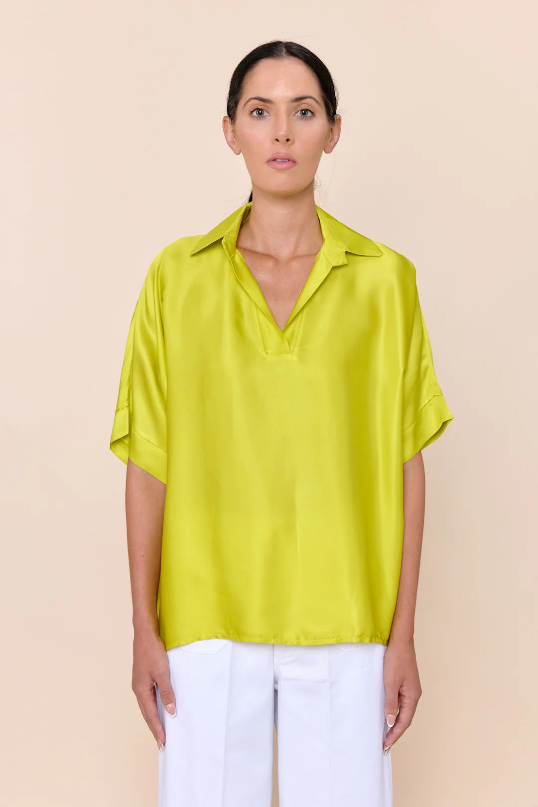 Farrah Collared Top - BAY WINDOW