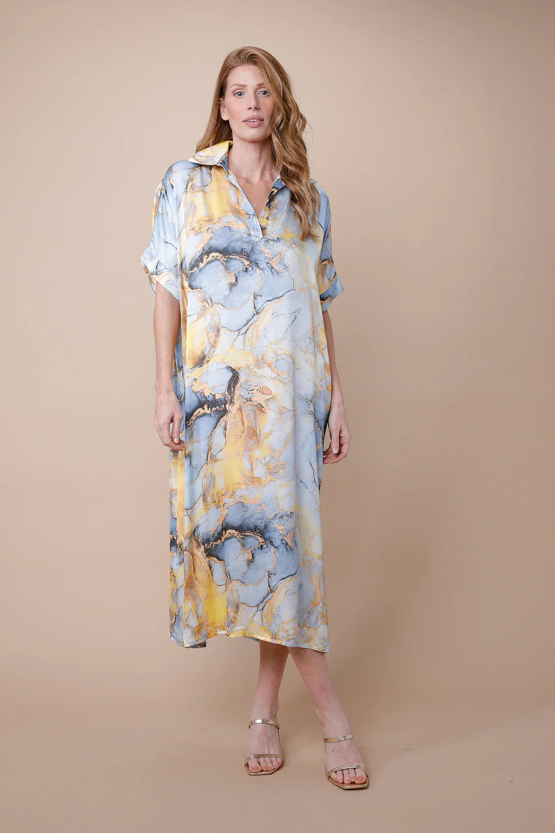 Tania Collared Dress - Flora Nero - BAY WINDOW