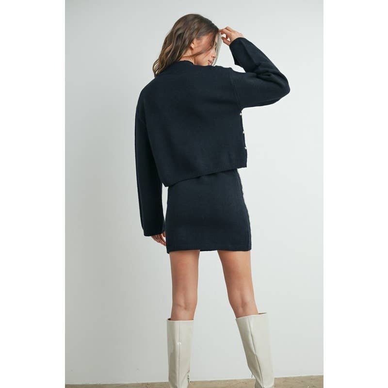 Wavy Stripe Turtleneck Sweater - BAY WINDOW