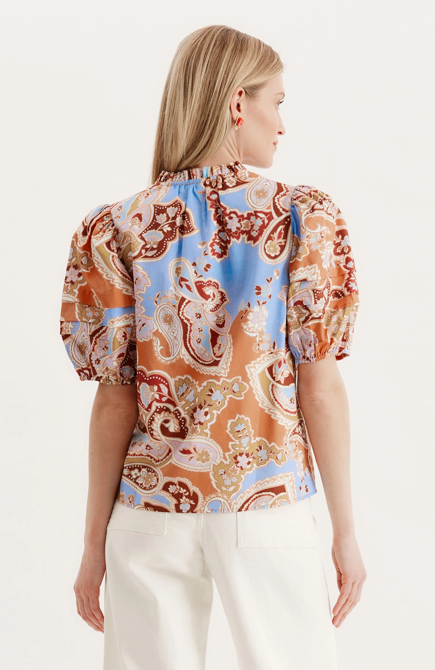 Jenna Cotton Graphic Top - MLT - BAY WINDOW