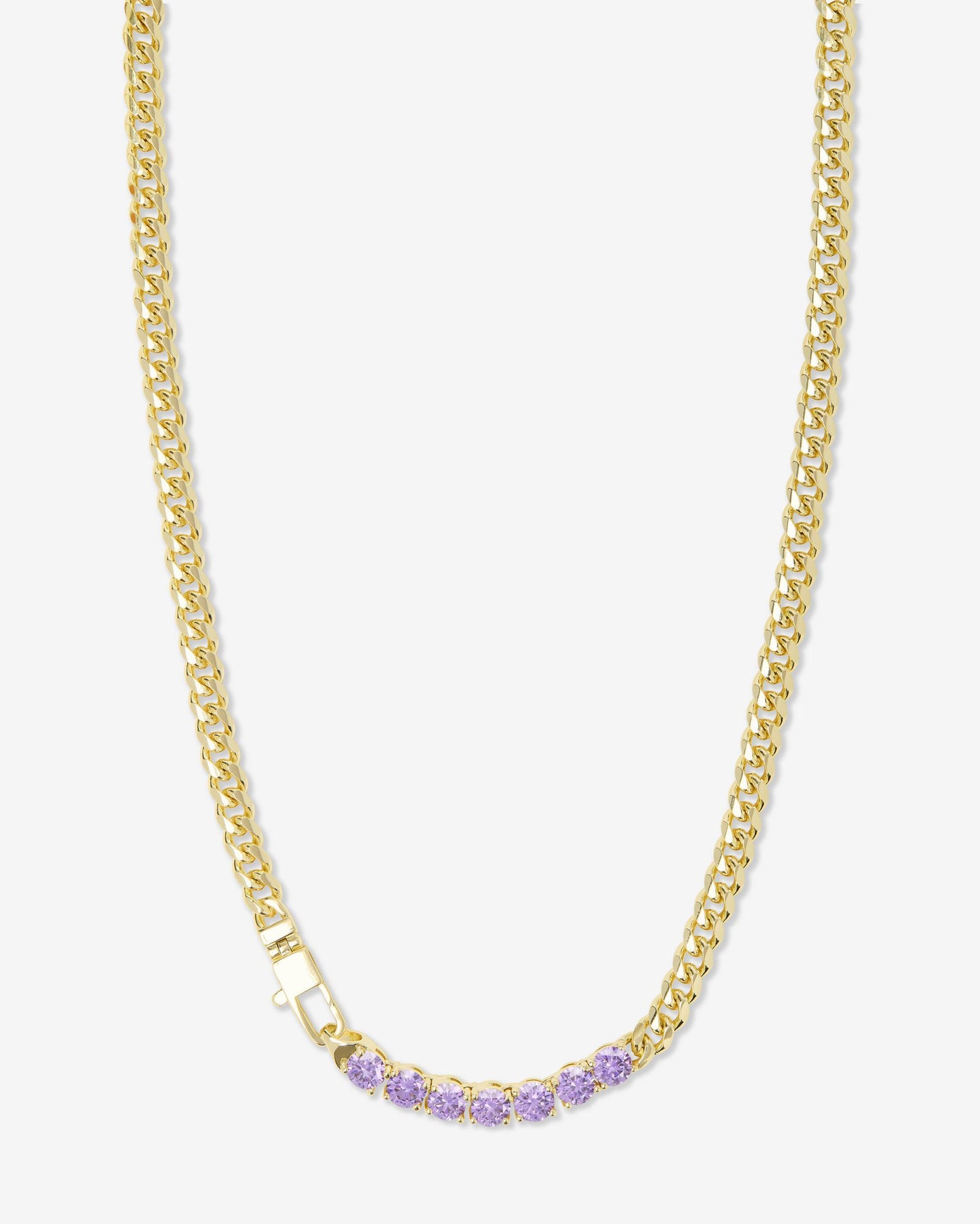 Julian Loves Amethyst Necklace 5mm - 16