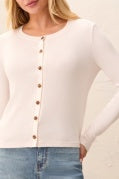 Wear 2 Ways Top/ Cardi w/Fancy Buttons