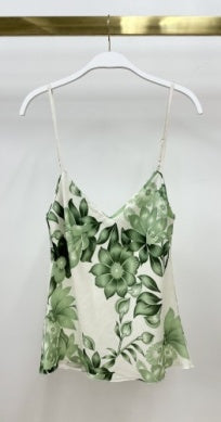 Bluma Floral Print Spaghetti Strap V-Neck Tank Top