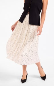 Letters Home Pleated Maxi Skirt