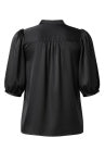 Long Sleeve Sweetheart Neck Sweater w/ Ruffle