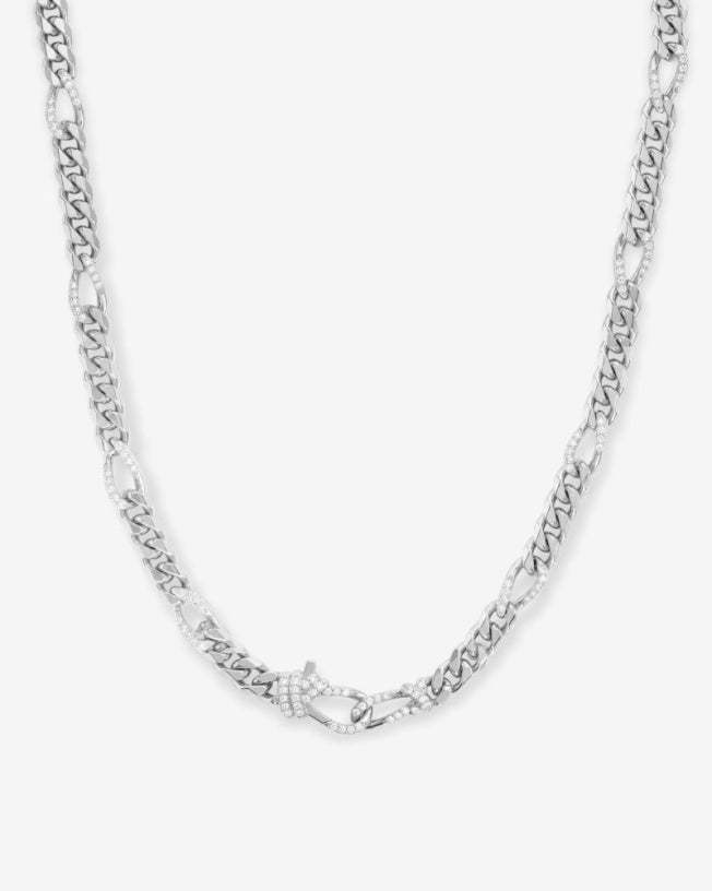 Knot Figaro Chain Necklace