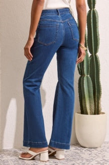Audrey Boundless Stretch Hugging Wide Crop Denim