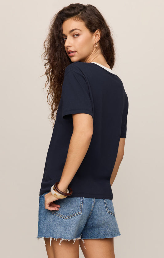 Beach Contrast Boyfriend Tee