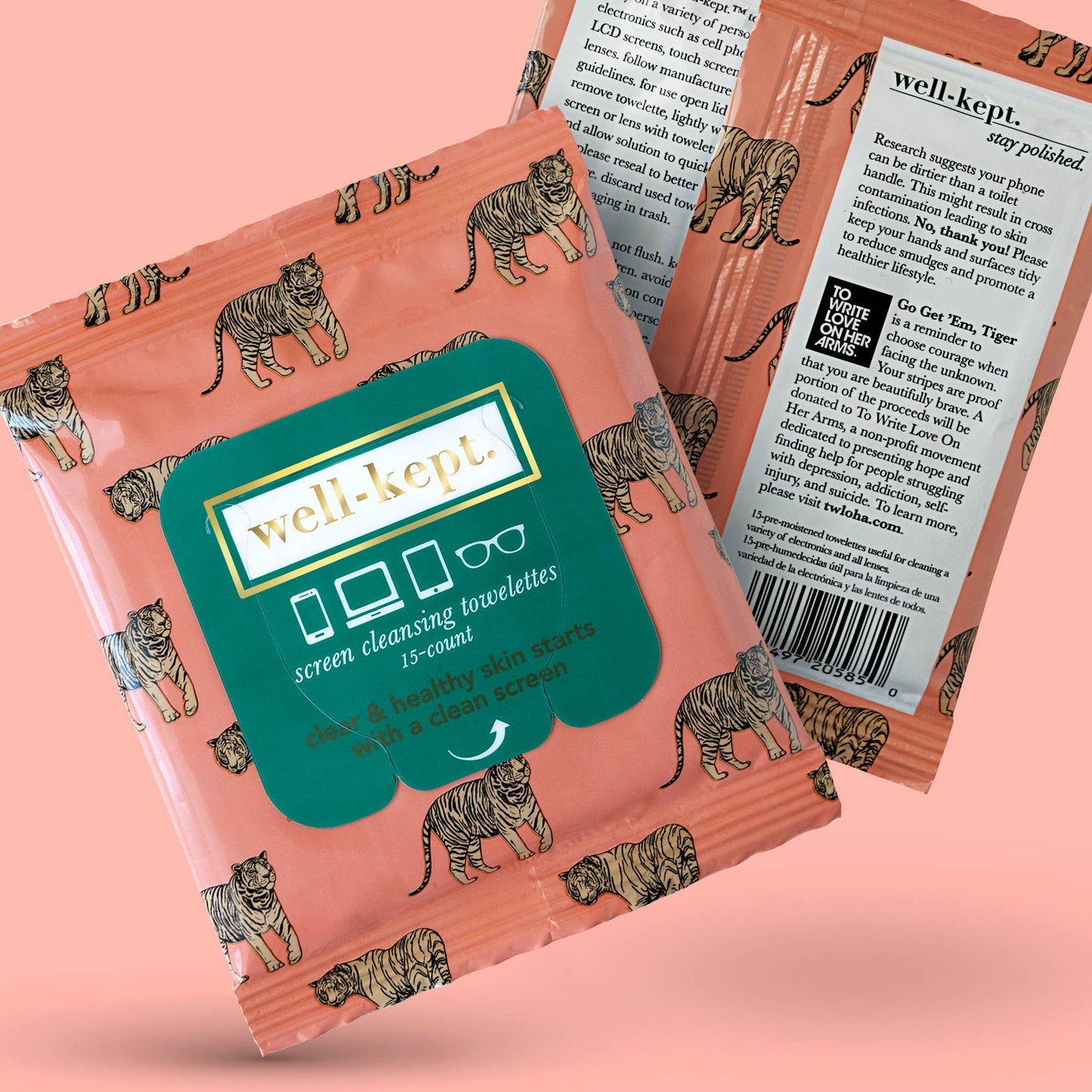Go Get 'Em, Tiger Screen Cleansing Towelettes/Tech Wipes - BAY WINDOW