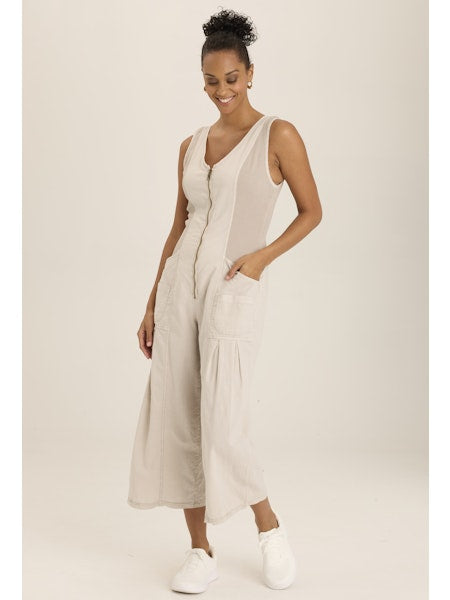 Linen Mcgowan Jumpsuit - Ripple Pigment - BAY WINDOW