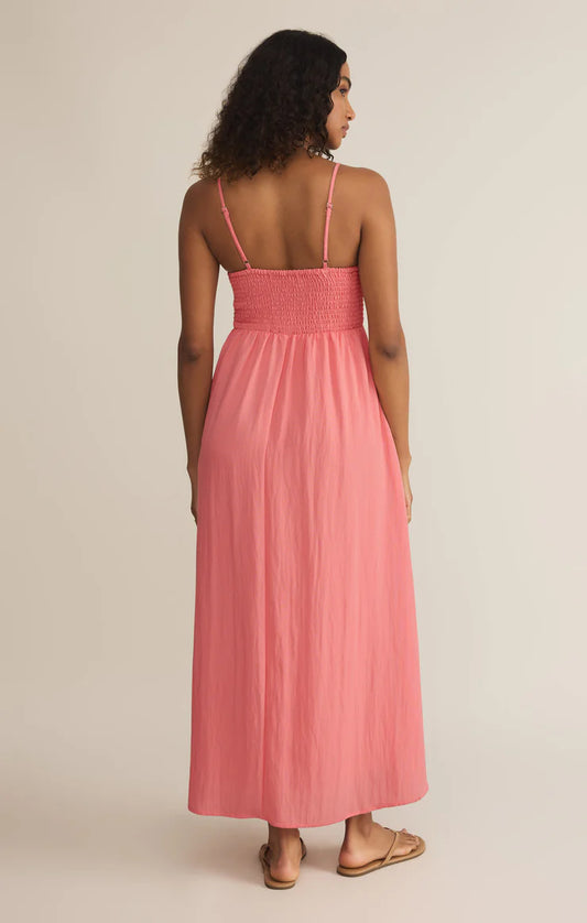 Beachside Midi Dress - Sunset Pink - BAY WINDOW