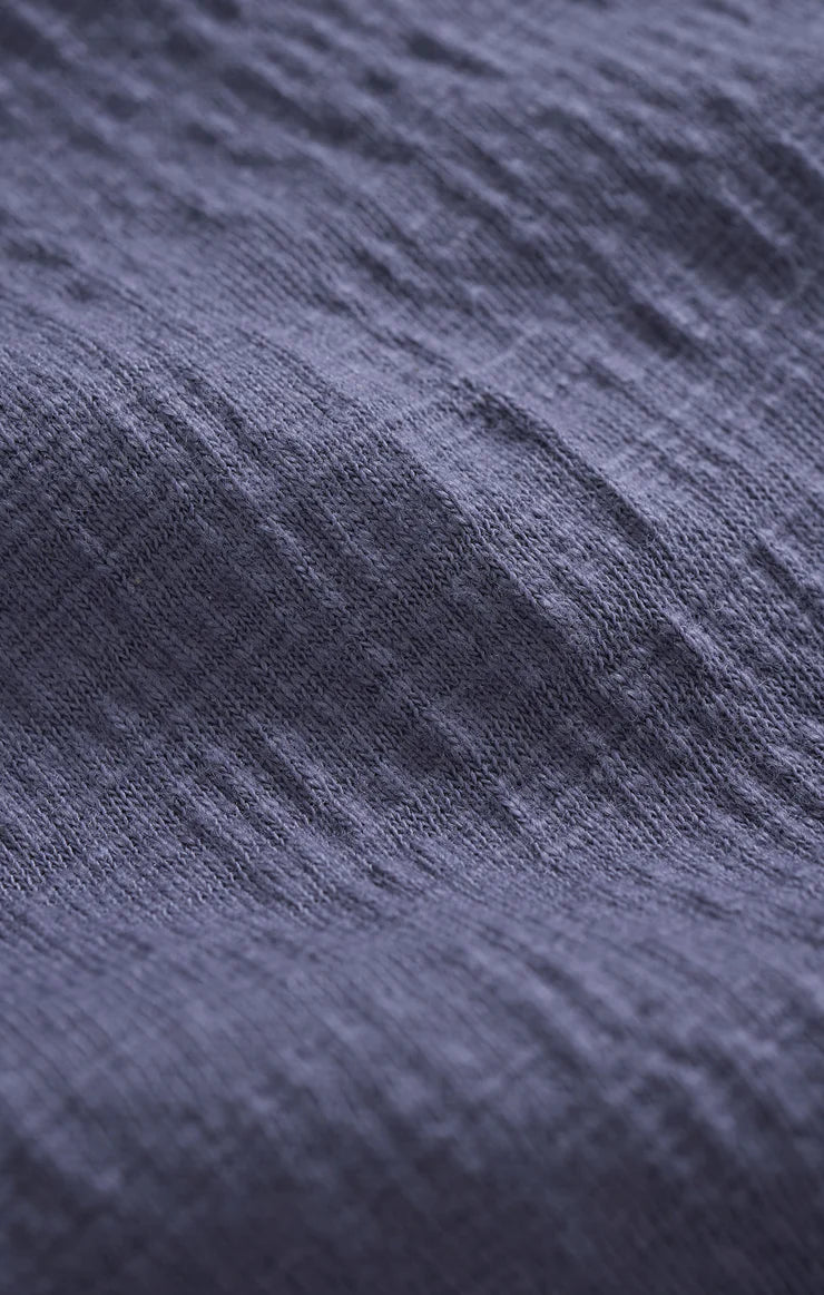 Delavine Textured Midi Skirt - Worn Blue - BAY WINDOW