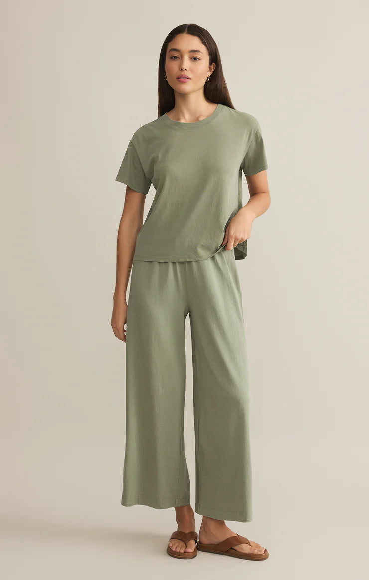 Go To Washed Tee - Avocado - BAY WINDOW