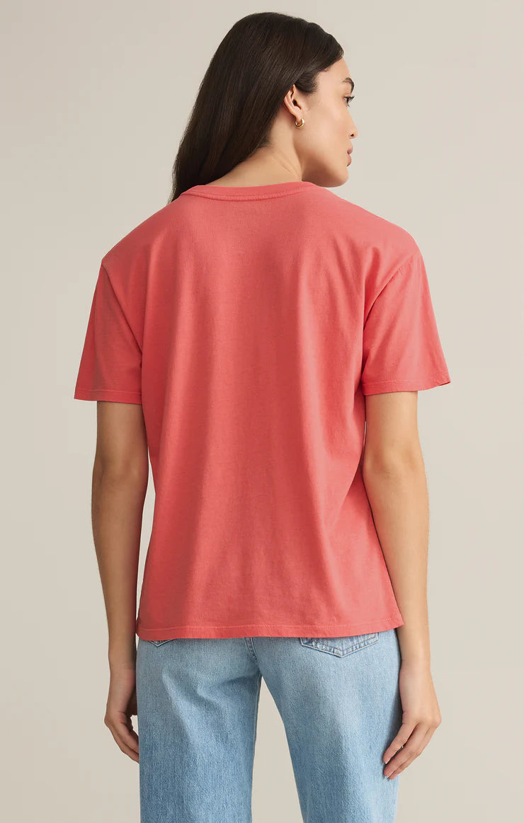 Sun & Sand Boyfriend Tee - Sunset Pink - BAY WINDOW