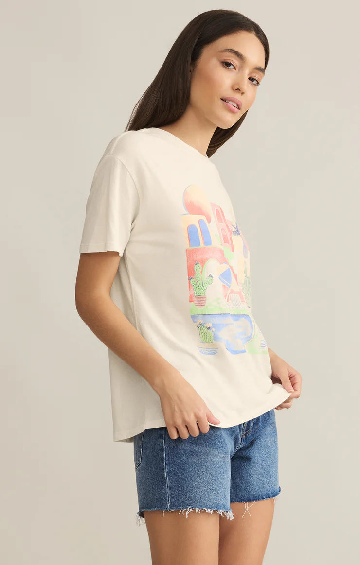 Fun & Sun Boyfriend Tee - Sea Salt - BAY WINDOW