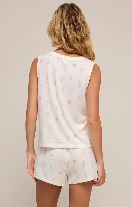 Cosmo Cocktail Tank - Bone - BAY WINDOW