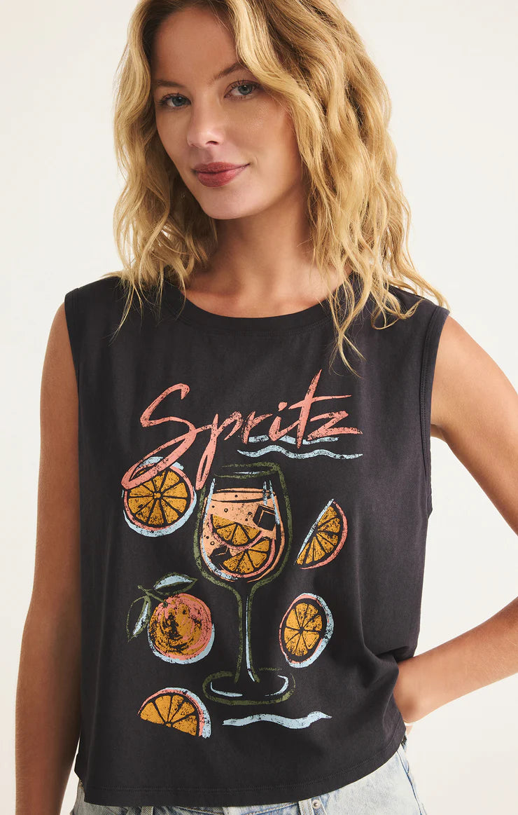 Spritz La Mer Tank - Black Sand - BAY WINDOW
