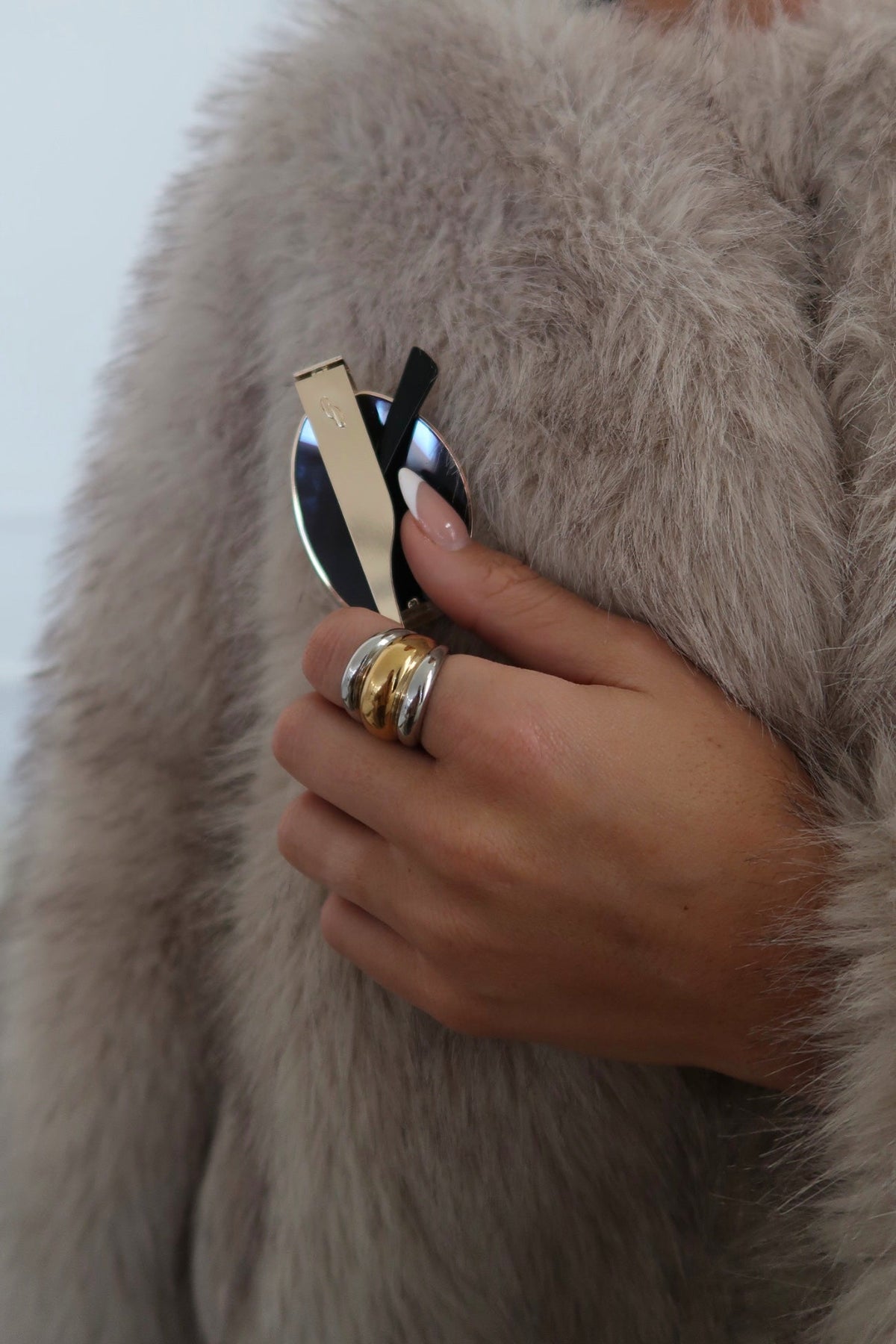 Two Tone Dome Ring Size 7 *only*