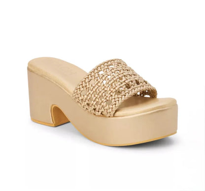 Cove Platform Heel - Gold