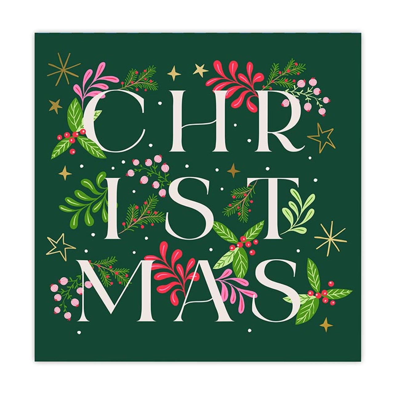 5" Foil Napkin - Christmas