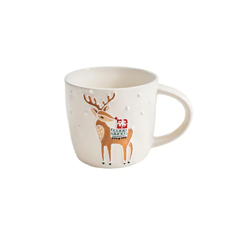 Sculpted Mug Whimsy Reindeer