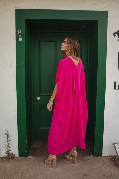 Magenta Caftan Kaftan Dress